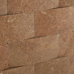 2x4 Noce Travertine CNC Arched 3D Brick Mosaic Tile 2x4 Noce Travertine CNC Arched 3D Brick Mosaic Tile - American Tile Depot