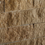 2x4 Noce Travertine Split-Faced Brick Mosaic Tile 2x4 Noce Travertine Split-Faced Brick Mosaic Tile - American Tile Depot