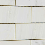 2x4 Oriental White / Asian Statuary Marble Polished Brick Mosaic Tile 2x4 Oriental White / Asian Statuary Marble Polished Brick Mosaic Tile - American Tile Depot