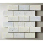 2x4 Oriental White / Asian Statuary Marble Polished Brick Mosaic Tile 2x4 Oriental White / Asian Statuary Marble Polished Brick Mosaic Tile - American Tile Depot