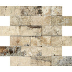 2x4 Philadelphia Travertine Split-Faced Brick Mosaic Tile 2x4 Philadelphia Travertine Split-Faced Brick Mosaic Tile - American Tile Depot