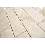 2x4 Premium White Onyx CROSS-CUT Polished Brick Mosaic Tile 2x4 Premium White Onyx CROSS-CUT Polished Brick Mosaic Tile - American Tile Depot