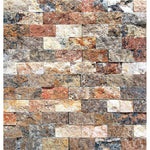 2x4 Scabos Travertine Split-Faced Brick Mosaic Tile 2x4 Scabos Travertine Split-Faced Brick Mosaic Tile - American Tile Depot