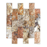 2x4 Scabos Travertine Split-Faced Brick Mosaic Tile 2x4 Scabos Travertine Split-Faced Brick Mosaic Tile - American Tile Depot