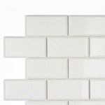 2x4 Thassos White Marble Honed & Beveled Brick Mosaic Tile 2x4 Thassos White Marble Honed & Beveled Brick Mosaic Tile - American Tile Depot