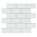 2x4 Thassos White Marble Polished Brick Mosaic Tile 2x4 Thassos White Marble Polished Brick Mosaic Tile - American Tile Depot