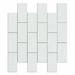 2x4 Thassos White Marble Polished Brick Mosaic Tile 2x4 Thassos White Marble Polished Brick Mosaic Tile - American Tile Depot