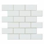 2x4 Thassos White Marble Polished Brick Mosaic Tile 2x4 Thassos White Marble Polished Brick Mosaic Tile - American Tile Depot