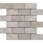 2x4 Tundra Gray (Atlantic Gray) Marble Polished Brick Mosaic Tile 2x4 Tundra Gray (Atlantic Gray) Marble Polished Brick Mosaic Tile - American Tile Depot