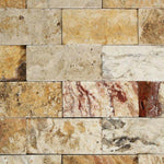2x4 Valencia Travertine Split-Faced Brick Mosaic Tile 2x4 Valencia Travertine Split-Faced Brick Mosaic Tile - American Tile Depot
