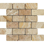 2x4 Valencia Travertine Tumbled Mosaic Tile 2x4 Valencia Travertine Tumbled Mosaic Tile - American Tile Depot