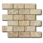 2x4 Valencia Travertine Tumbled Mosaic Tile 2x4 Valencia Travertine Tumbled Mosaic Tile - American Tile Depot