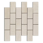 2x4 White Pearl / Botticino Marble Polished Brick Mosaic Tile 2x4 White Pearl / Botticino Marble Polished Brick Mosaic Tile - American Tile Depot