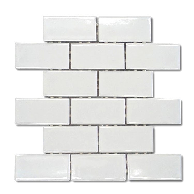 CLEARANCE – 2x4 Rittenhouse Arctic White Semi Gloss Ceramic Mosaic Wall Tile CLEARANCE – 2x4 Rittenhouse Arctic White Semi Gloss Ceramic Mosaic Wall Tile - American Tile Depot