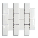 CLEARANCE – 2x4 Rittenhouse Arctic White Semi Gloss Ceramic Mosaic Wall Tile CLEARANCE – 2x4 Rittenhouse Arctic White Semi Gloss Ceramic Mosaic Wall Tile - American Tile Depot