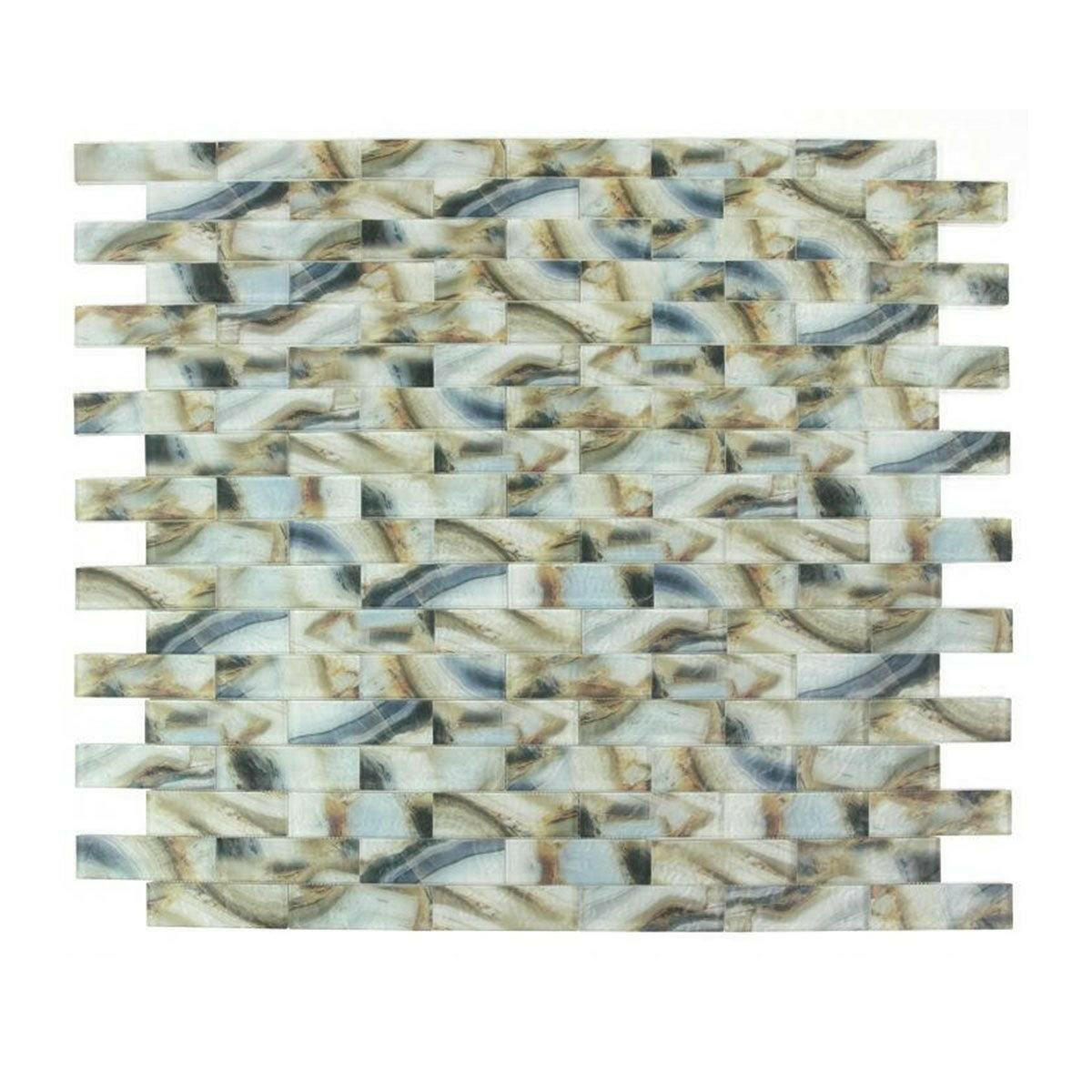 2x6 Aesthetic Onyx Mauna Subway Brick Glass Mosaic Wall Tile 2x6 Aesthetic Onyx Mauna Subway Brick Glass Mosaic Wall Tile - American Tile Depot