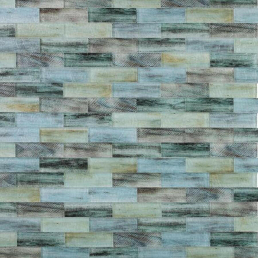 2x6 Aesthetic Wood Lake Subway Brick Glass Mosaic Wall Tile 2x6 Aesthetic Wood Lake Subway Brick Glass Mosaic Wall Tile - American Tile Depot