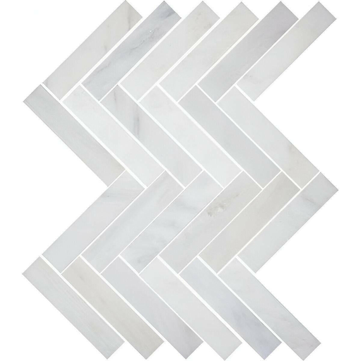 2x6 Calacatta Gold Marble Honed Herringbone Mosaic Tile 2x6 Calacatta Gold Marble Honed Herringbone Mosaic Tile - American Tile Depot