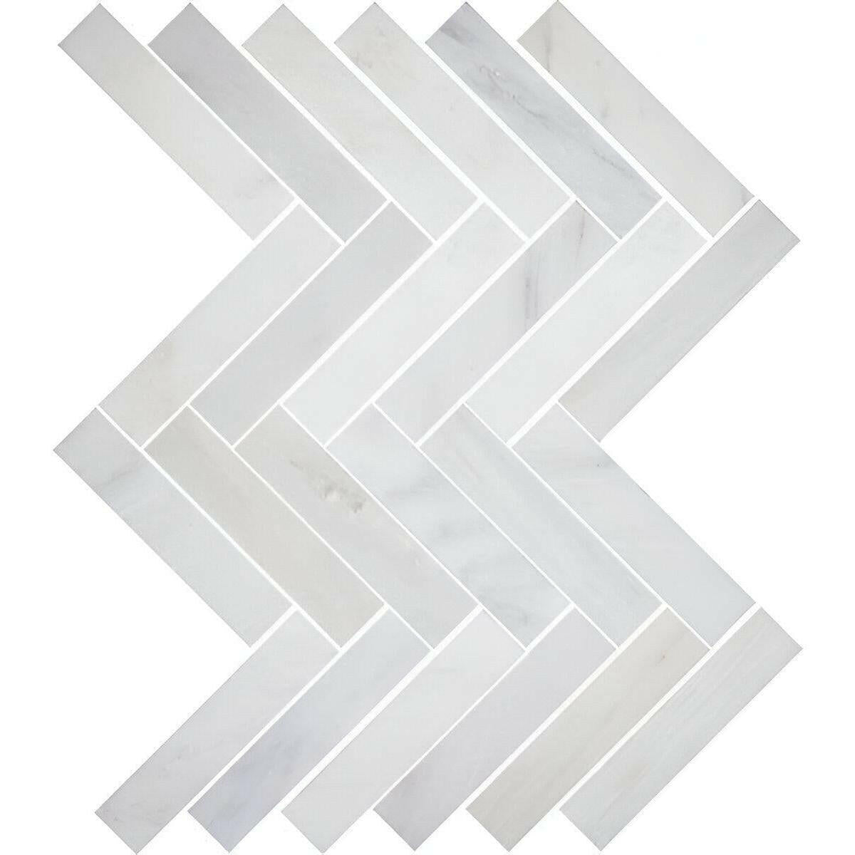 2x6 Calacatta Gold Marble Honed Herringbone Mosaic Tile 2x6 Calacatta Gold Marble Honed Herringbone Mosaic Tile - American Tile Depot