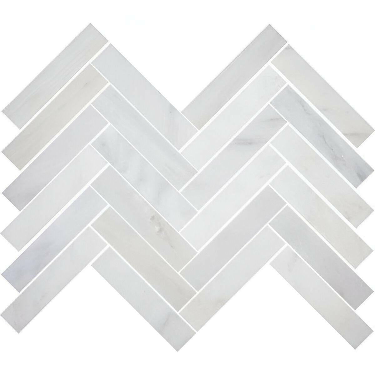 2x6 Calacatta Gold Marble Honed Herringbone Mosaic Tile 2x6 Calacatta Gold Marble Honed Herringbone Mosaic Tile - American Tile Depot
