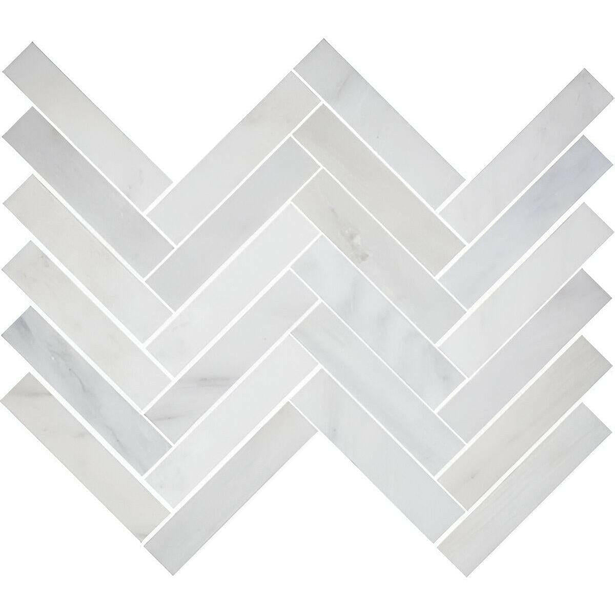 2x6 Calacatta Gold Marble Polished Herringbone Mosaic Tile 2x6 Calacatta Gold Marble Polished Herringbone Mosaic Tile - American Tile Depot