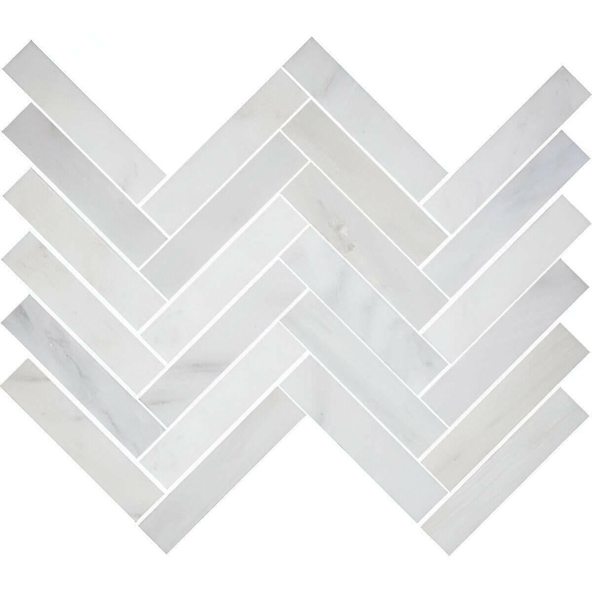 2x6 Calacatta Gold Marble Polished Herringbone Mosaic Tile 2x6 Calacatta Gold Marble Polished Herringbone Mosaic Tile - American Tile Depot