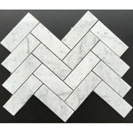 2x6 Carrara White Marble Polished Herringbone Mosaic Tile 2x6 Carrara White Marble Polished Herringbone Mosaic Tile - American Tile Depot
