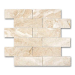 2x6 Diano Royal (Queen Beige) Marble Split-Faced Mosaic Tile 2x6 Diano Royal (Queen Beige) Marble Split-Faced Mosaic Tile - American Tile Depot