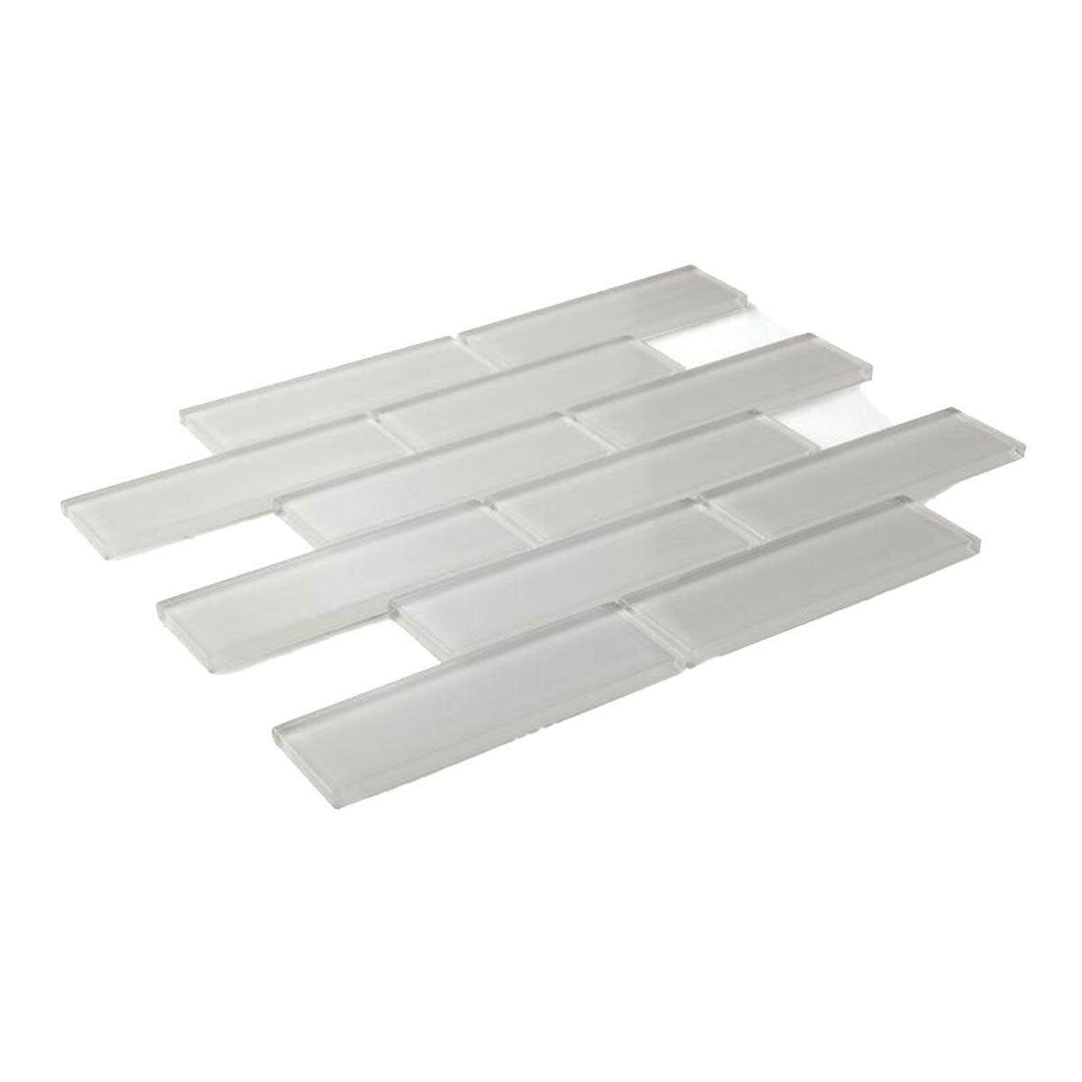 2x6 Oceanhouse Light Glossy Subway Glass Mosaic Tile 2x6 Oceanhouse Light Glossy Subway Glass Mosaic Tile - American Tile Depot