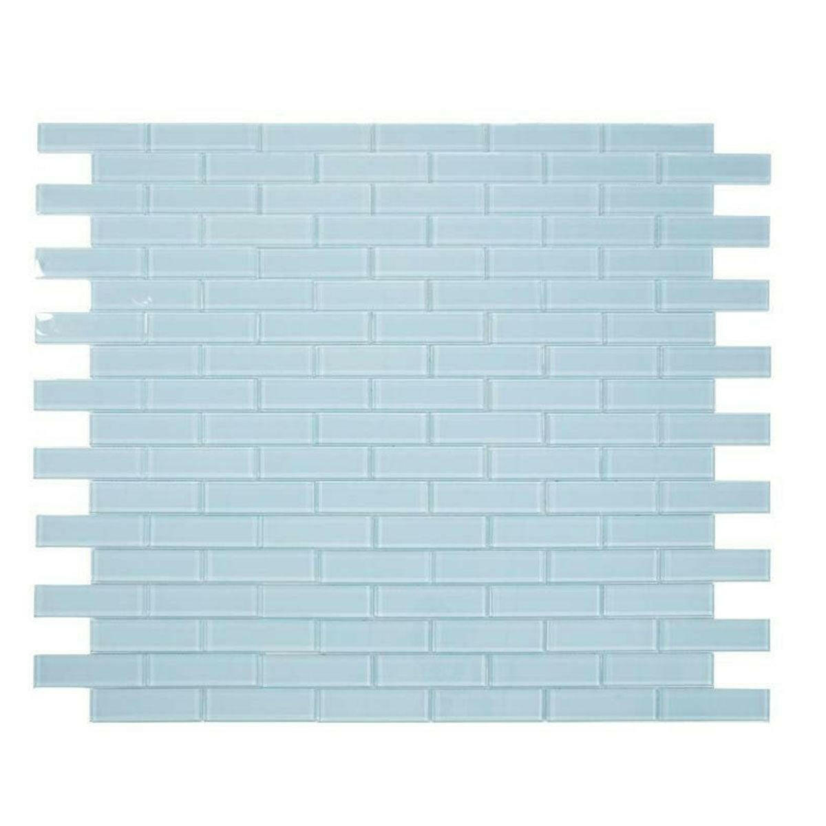 2x6 Oceanhouse Teal Glossy Subway Glass Mosaic Tile 2x6 Oceanhouse Teal Glossy Subway Glass Mosaic Tile - American Tile Depot