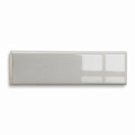 2x6 Palette Tender Gray Glossy Solid Color Ceramic Bullnose Tile - American Tile Depot