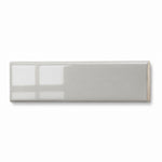 2x6 Palette Tender Gray Glossy Solid Color Ceramic Bullnose Tile - American Tile Depot
