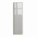 2x6 Palette Tender Gray Glossy Solid Color Ceramic Bullnose Tile - American Tile Depot