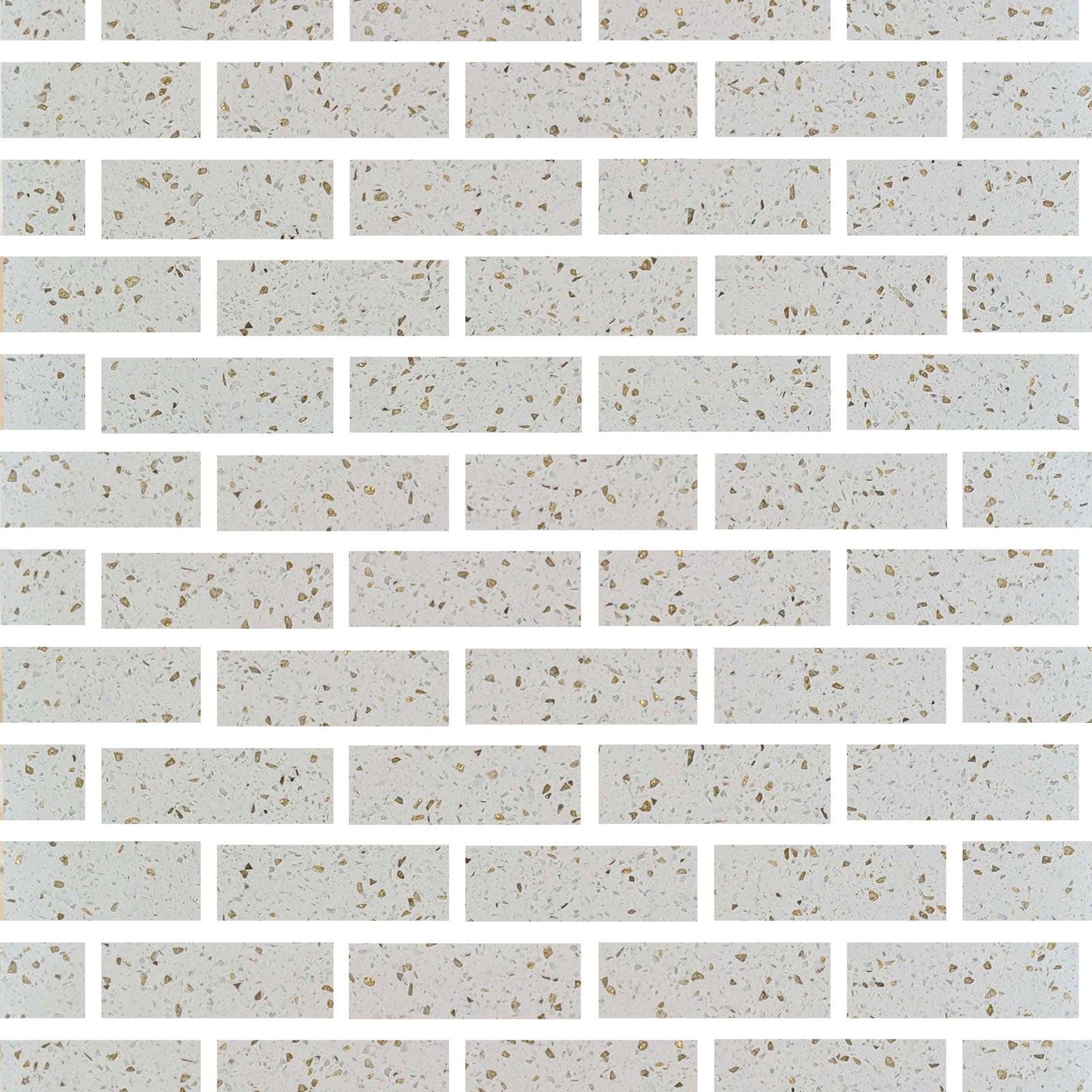 Special Cut | 2x6 Terrazzo Gold Marble Polished Tile - American Tile Depot