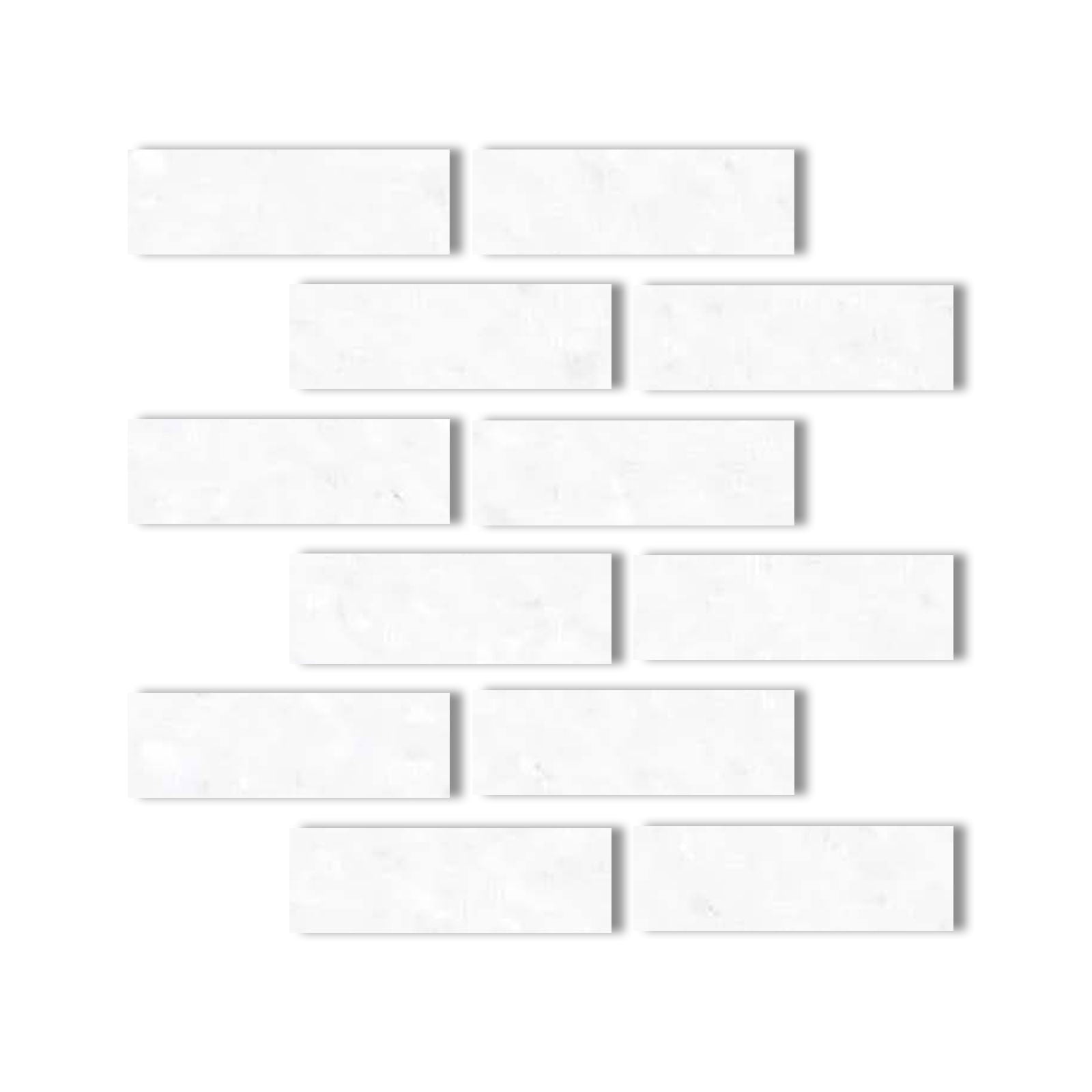 Special Cut | 2x6 Thassos White Marble Honed Tile - American Tile Depot