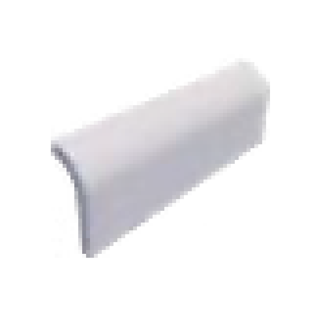 2x6 Palette White Ice Glossy Solid Color Ceramic Radius Cap 2x6 Palette White Ice Glossy Solid Color Ceramic Radius Cap - American Tile Depot