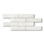 2x8 Bianco Congelato Dolomite Leathered Tile - American Tile Depot