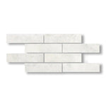 2x8 Bianco Congelato Dolomite Leathered Tile - American Tile Depot