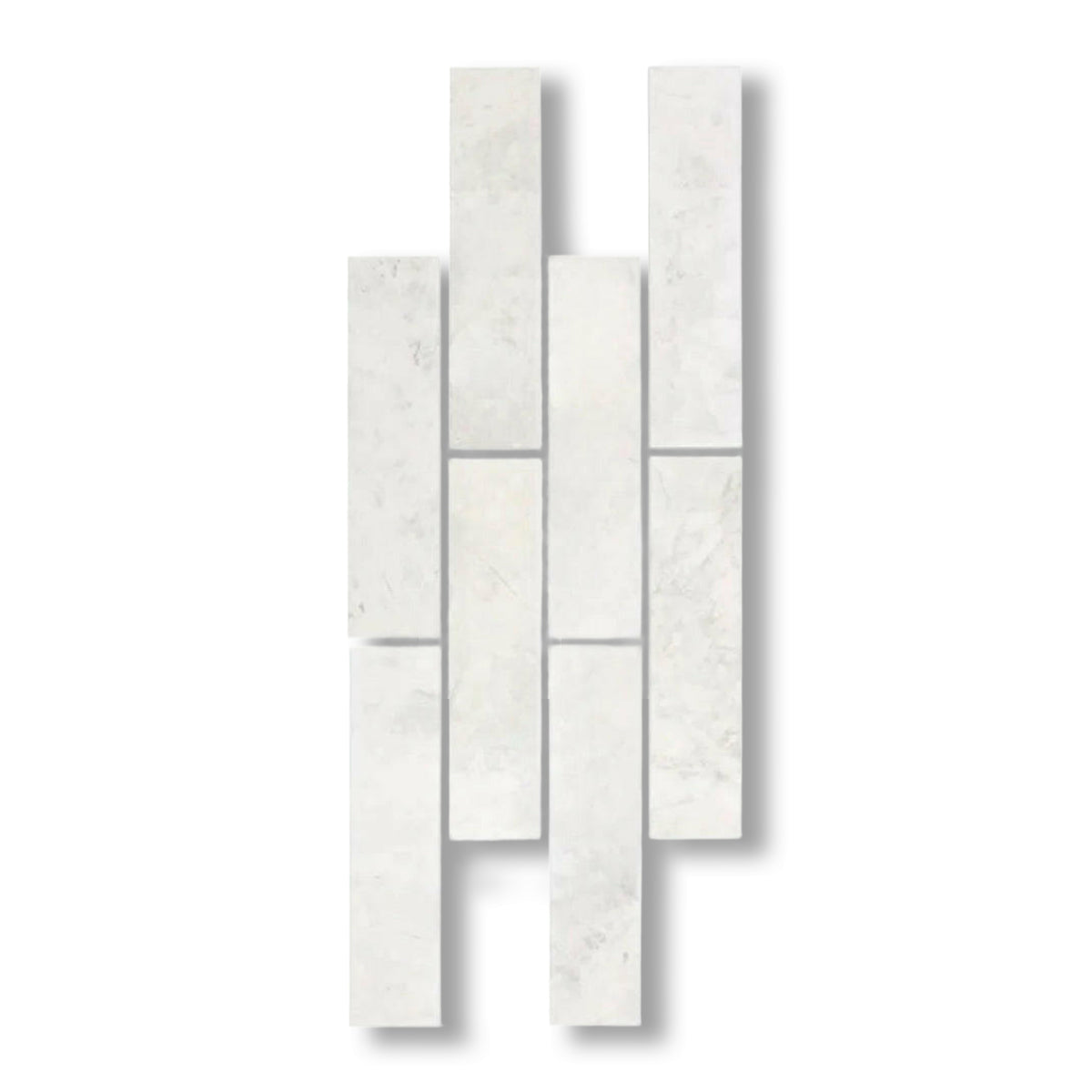 2x8 Bianco Congelato Dolomite Leathered Tile - American Tile Depot