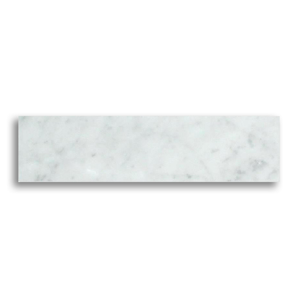 2x8 Carrara White Marble Polished Tile - American Tile Depot