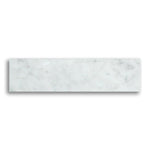2x8 Carrara White Marble Polished Tile - American Tile Depot
