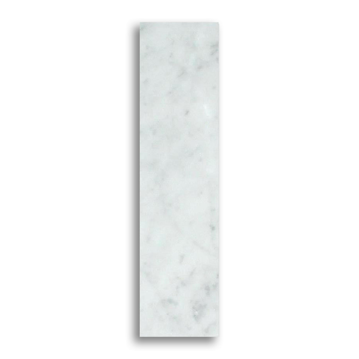 2x8 Carrara White Marble Polished Tile - American Tile Depot
