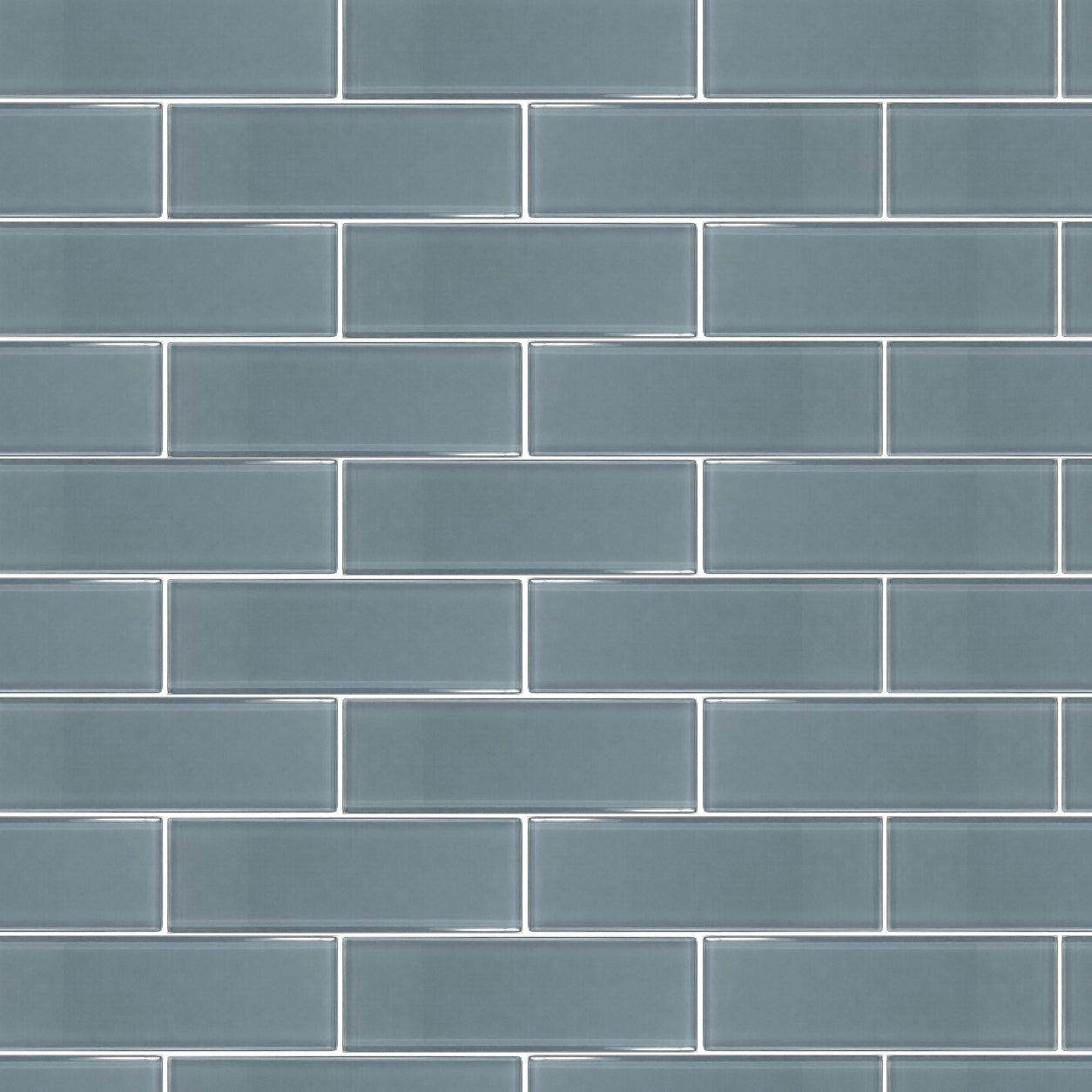 2x8 Ocean Blue Glass Subway Tile - Rainbow Series - American Tile Depot