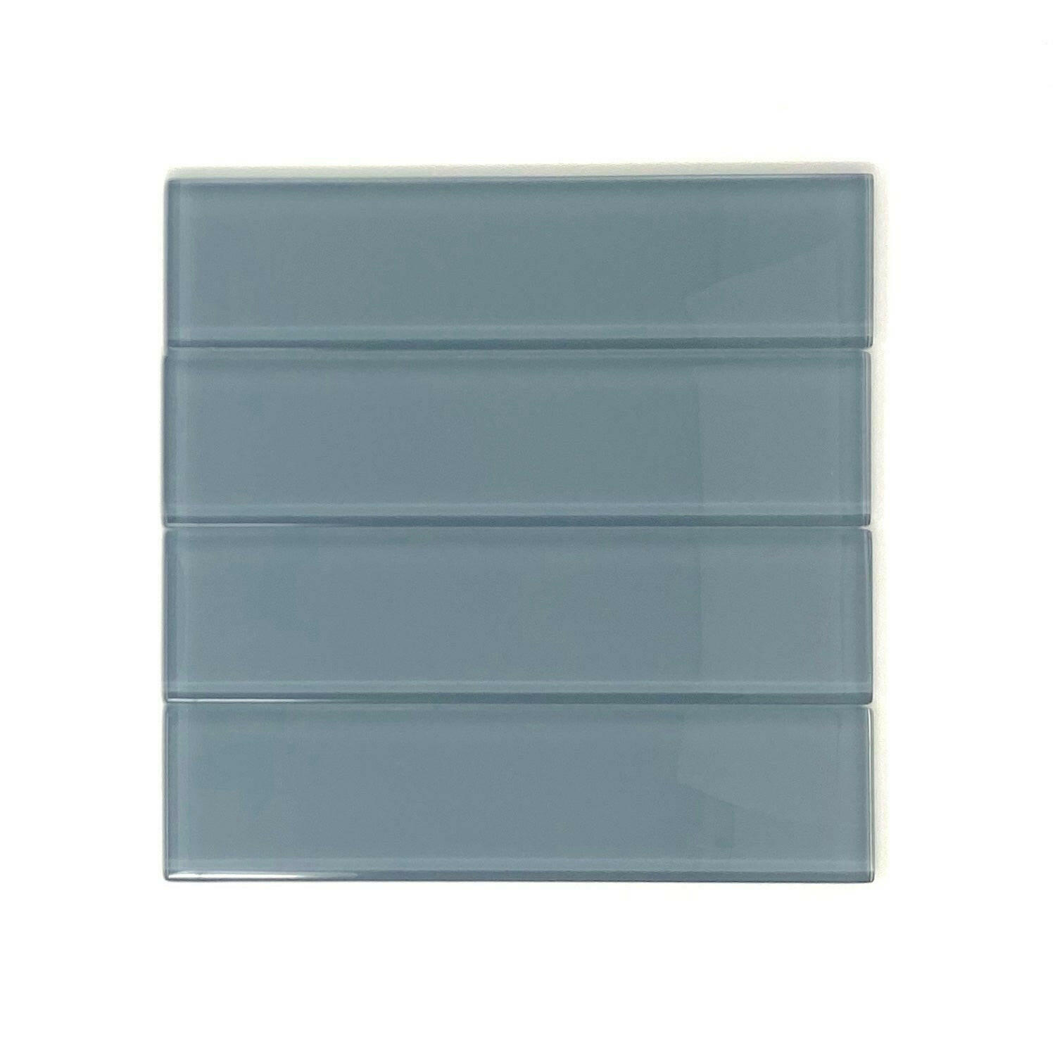 2x8 Ocean Blue Glass Subway Tile - Rainbow Series 2x8 Ocean Blue Glass Subway Tile - Rainbow Series - American Tile Depot