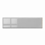 2x8 Palette Tender Gray Glossy Solid Color Ceramic Bullnose Tile - American Tile Depot