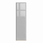 2x8 Palette Tender Gray Glossy Solid Color Ceramic Bullnose Tile - American Tile Depot