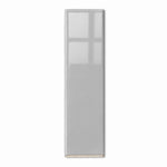 2x8 Palette Tender Gray Glossy Solid Color Ceramic Bullnose Tile - American Tile Depot