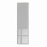 2x8 Palette Tender Gray Glossy Solid Color Ceramic Bullnose Tile - American Tile Depot