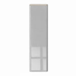2x8 Palette Tender Gray Glossy Solid Color Ceramic Bullnose Tile - American Tile Depot