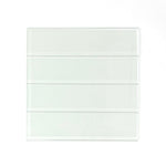 2x8 White Glass Subway Tile - Rainbow Series 2x8 White Glass Subway Tile - Rainbow Series - American Tile Depot